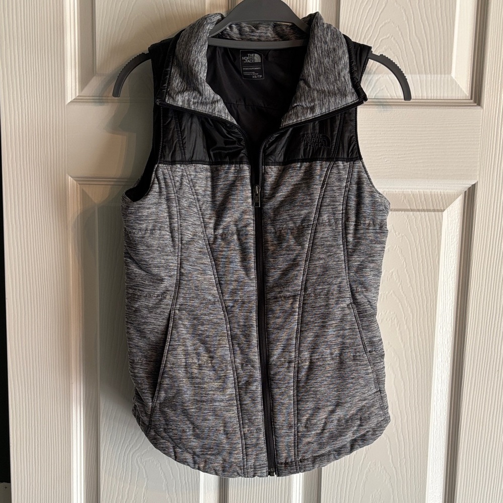 The North Face Women’s Heathered Gray and Black Vest